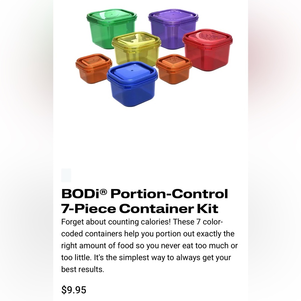 Beachbody portion Storage Containers Set - Picture 2 of 7